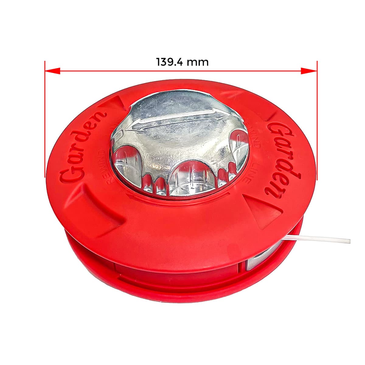 GLAVA TRIMER M10x1,25mm LHF F130mm AL KAPACE CN* 3