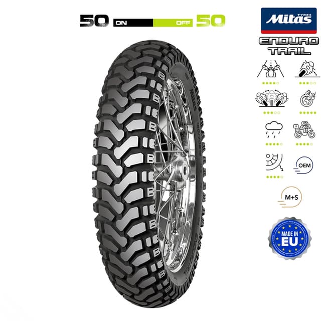 NAD. GUMA 130/80-18 72H TL E-07 ENDURO TRAIL M+S ZADNA MITAS*