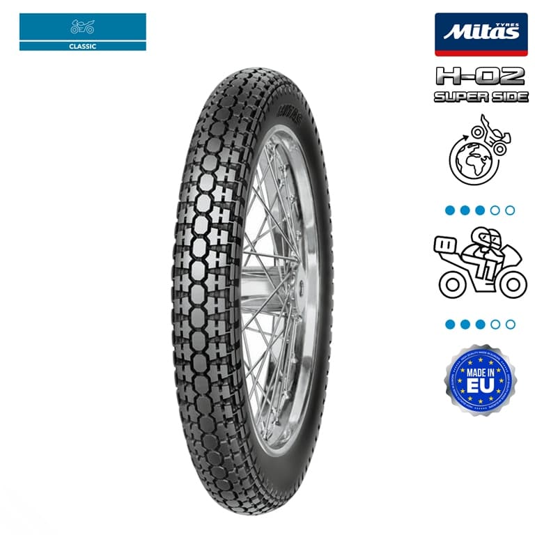 NAD. GUMA 4.00-19 71P H-02 SUPER SIDE CAR MITAS*