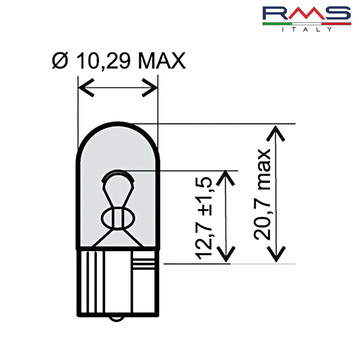 SIJALICA 12V5W T10 UBODNA 246510281 RMS ITALY