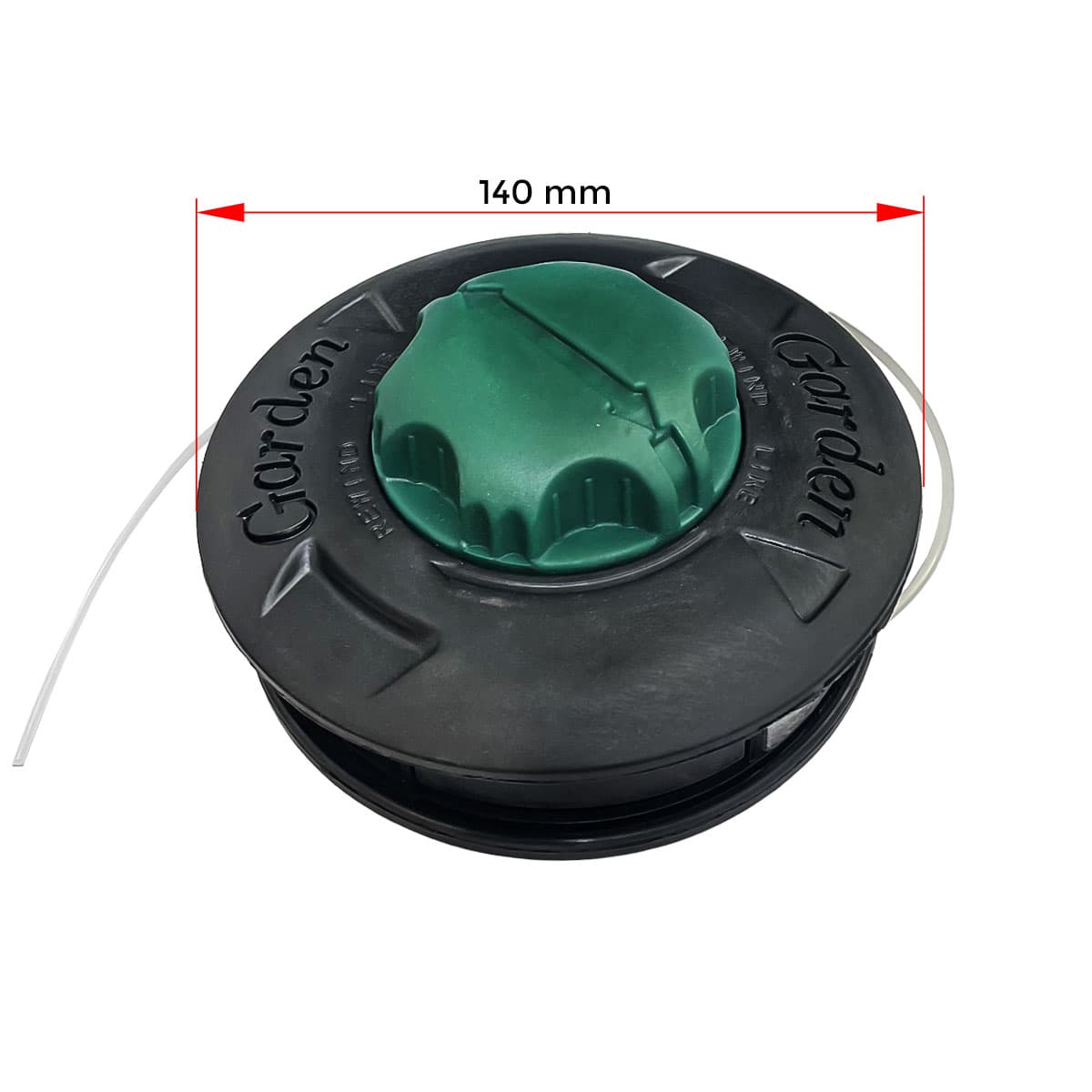 GLAVA TRIMER M10x1,25mm LHF F130mm PVC KAPACE ZELENO CN* 3