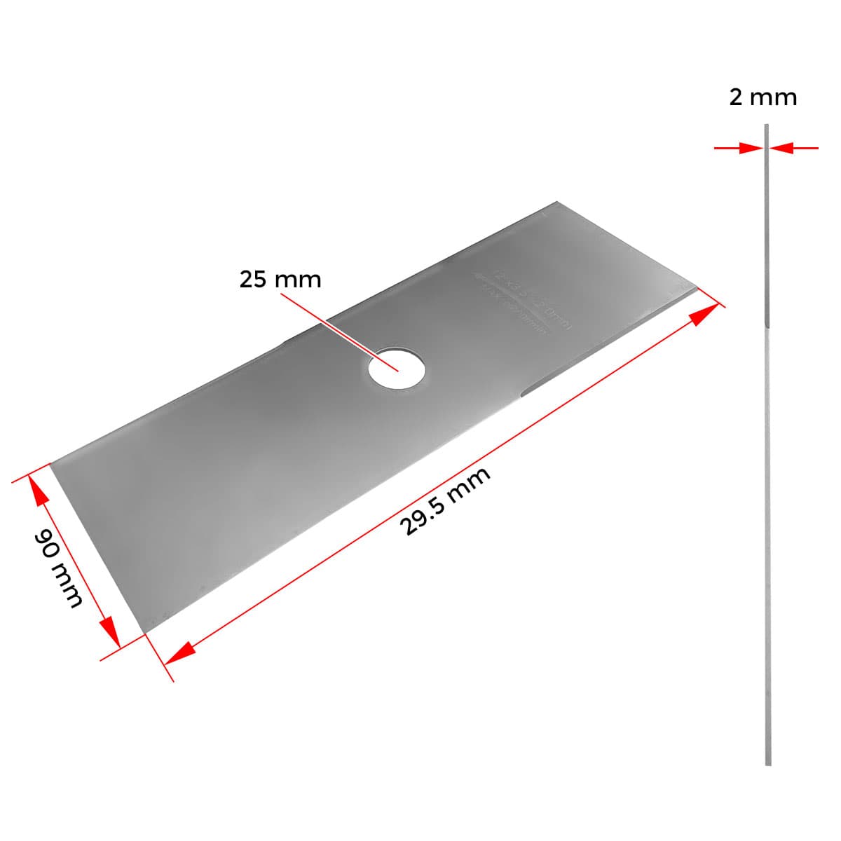 NOZ TRIMER 300X25.4X1.6mm DVOKRAK RAMEN CN 2