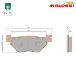 PLOCKI FA 319 11,7mm 6215030BS MHR SYNT MALOSSI*