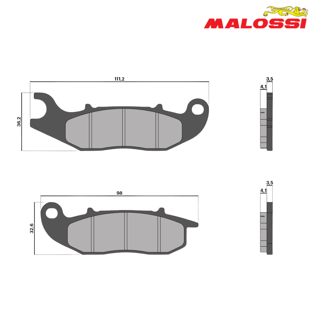PLOCKI FA 465 7,6mm 6217435BB SPORT MALOSSI*