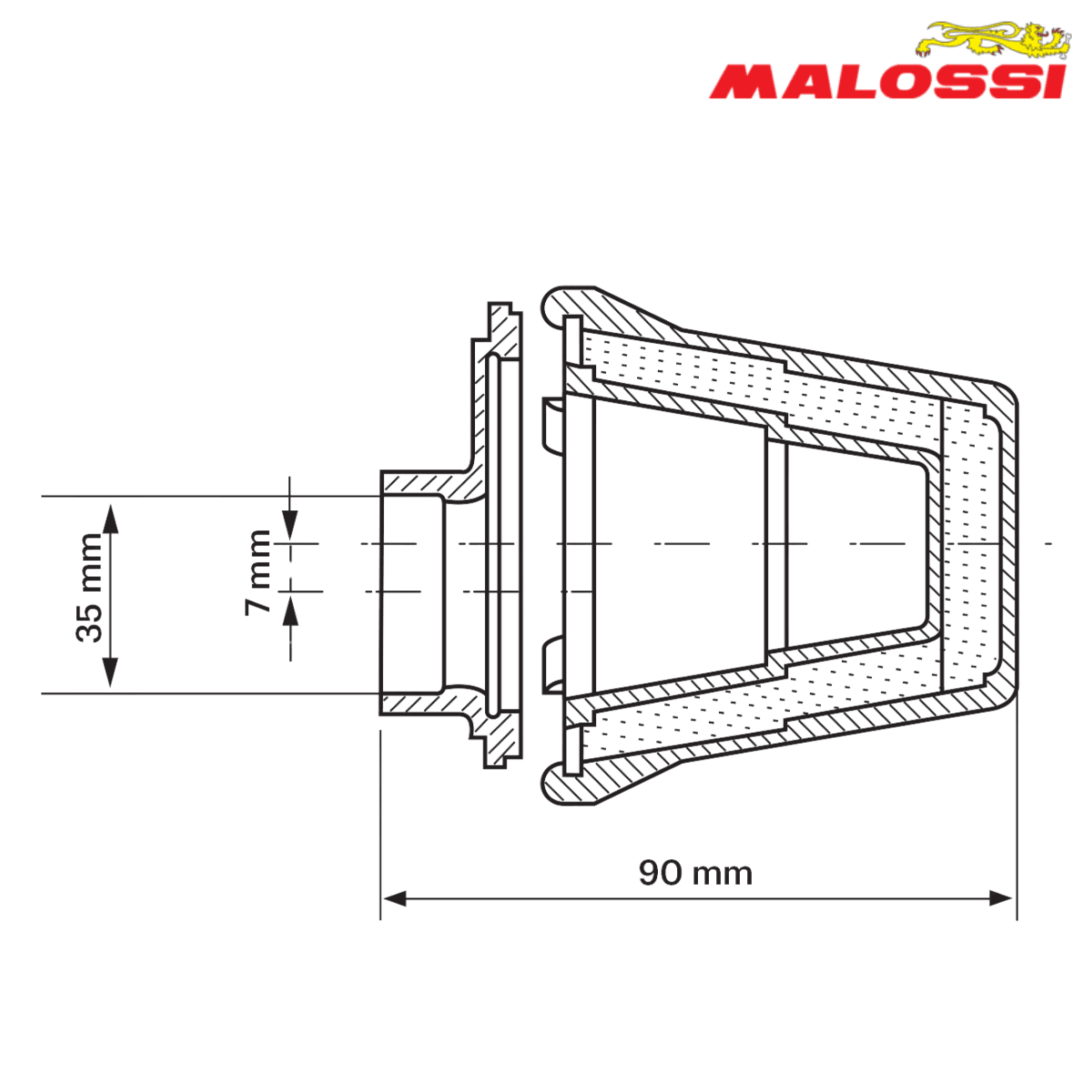 FILTER SPRINT E5 35mm 35 PHVA 12 - MIKUNI VM 19x22 04 2419.50 MALOSSI* 2