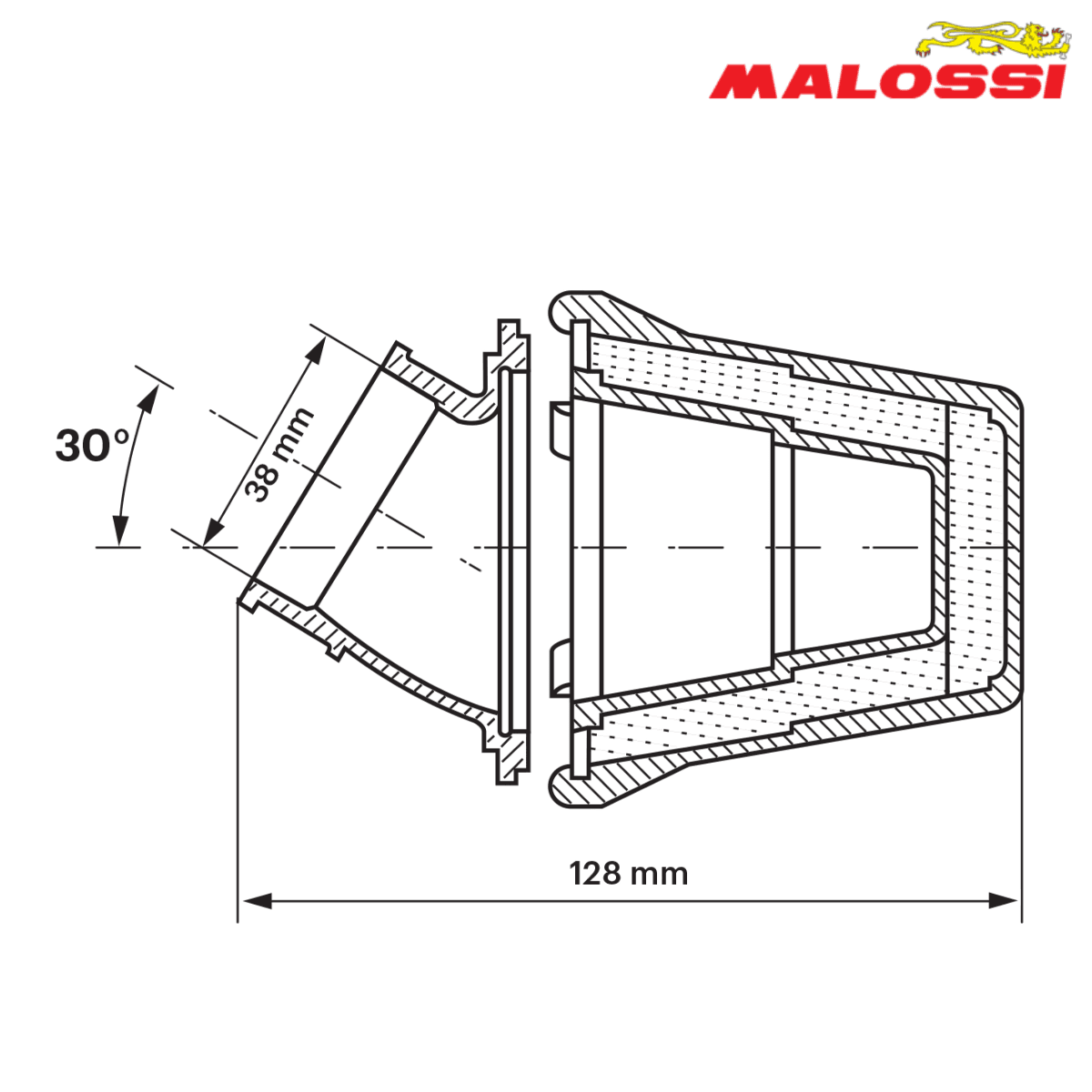 FILTER SPRINT 38 PHVA / PHBN 12-14-16-17.5 04 7593.K0 MALOSSI* 2
