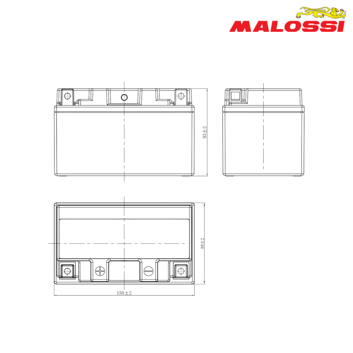 AKUMULATOR YTZ10S MTZ10S GEL 4419282 MALOSSI* 2