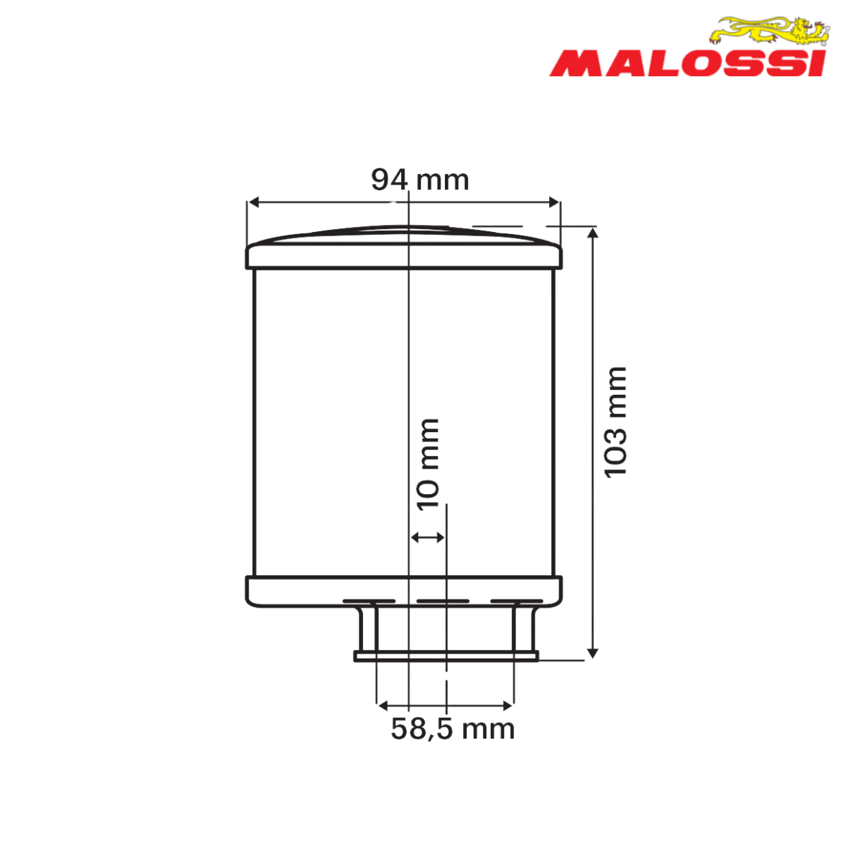 FILTER SPRINT E13 60mm PHBG 15-21 - PHBL 20 26 04 9802 MALOSSI* 2
