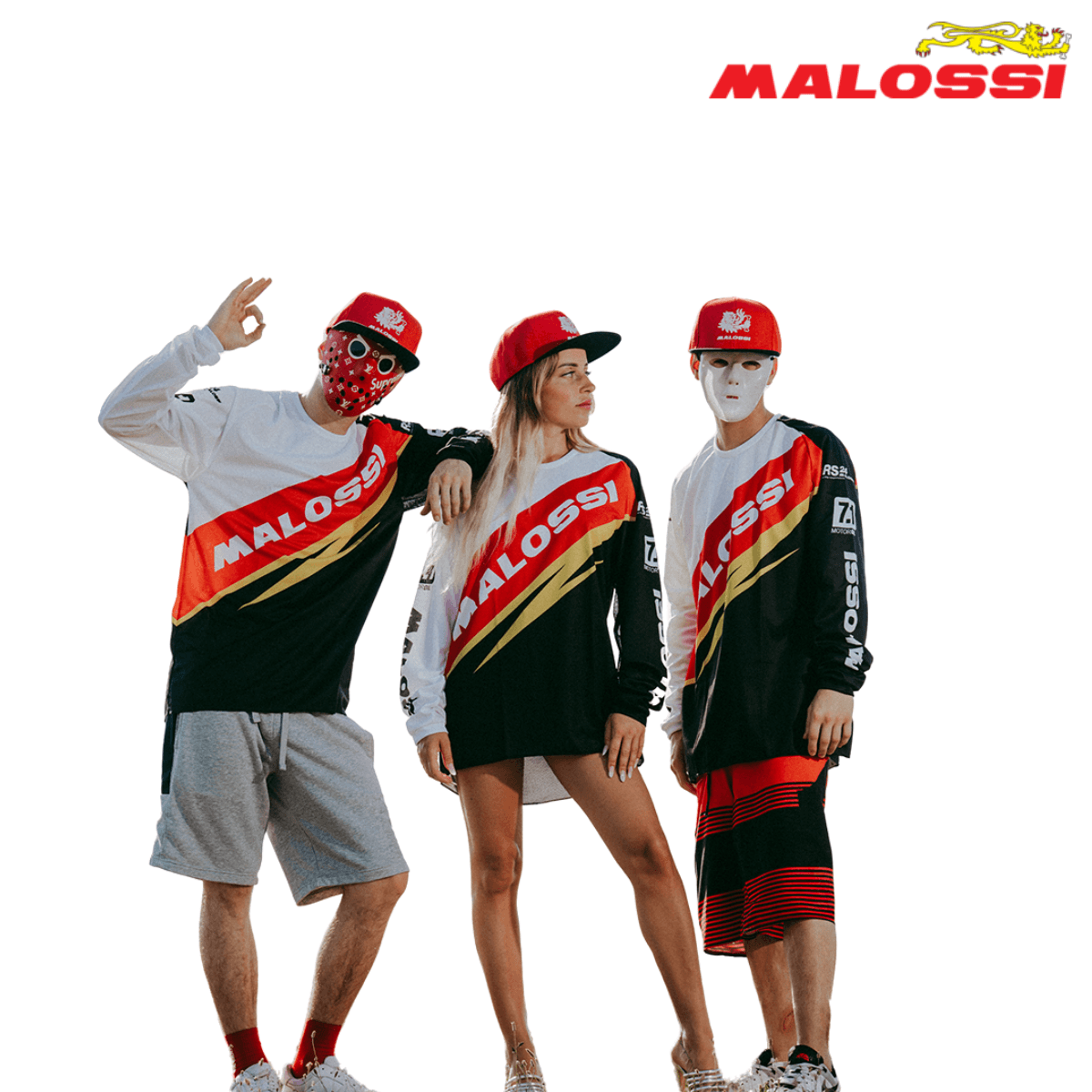 BLUZON CRN SO BELO ZOLTO CRVENO XL 4120032.B6 MALOSSI* 3