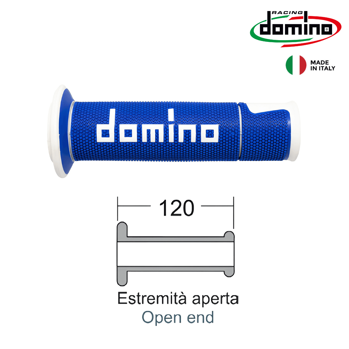 GUMICI RACKI DOMINO PLAVI SO BELO ROAD 184161140 DOMINO ITALY