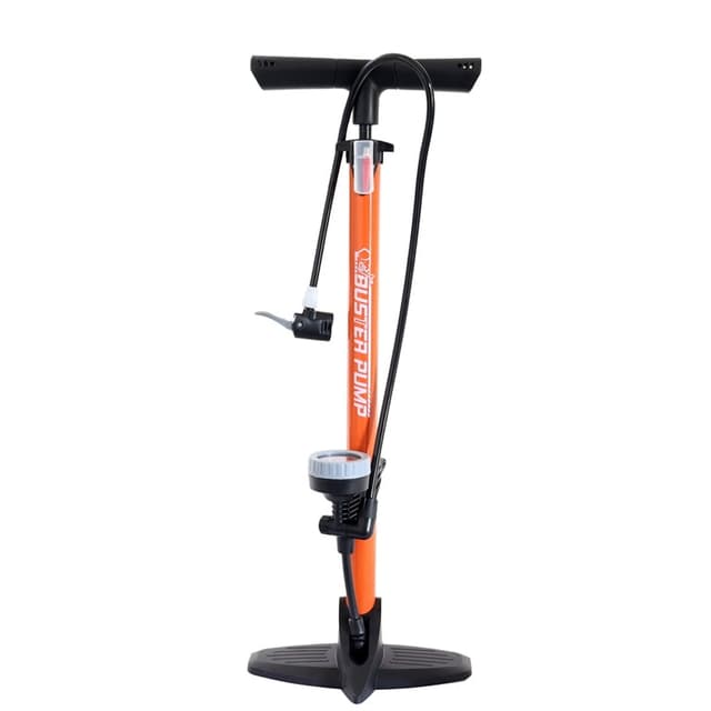 PUMPA MTB AVTOMOBIL SO BAROMETAR POMARANJESTA BUSTER PUMP+