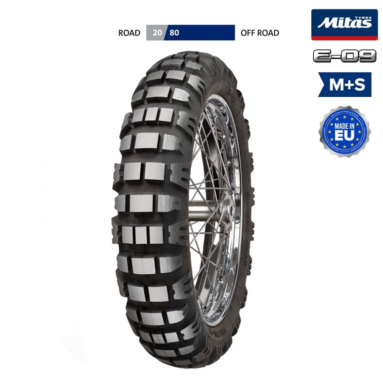 NAD. GUMA 120/90-17 64R TL E-09 ENDURO TRAIL XT+ DAKAR M+S MITAS*