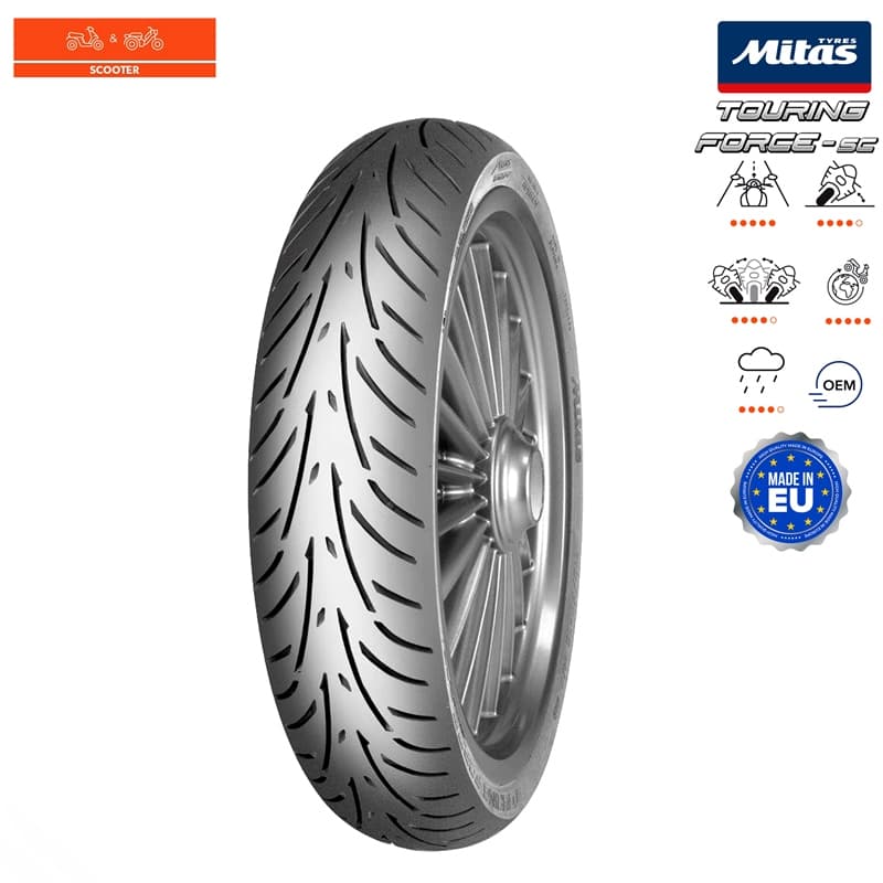 NAD. GUMA 120/70-10 54L TL TOURING FORCE-SC MITAS*