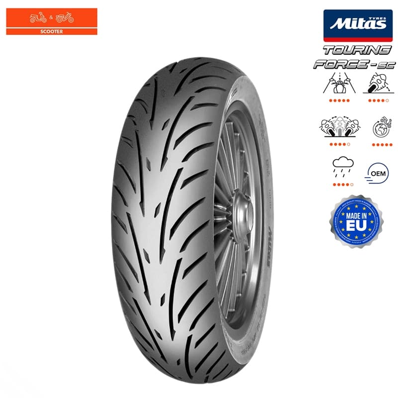 NAD. GUMA 130/70-16 130/70R16 61S TL TOURING FORCE-SC MITAS*