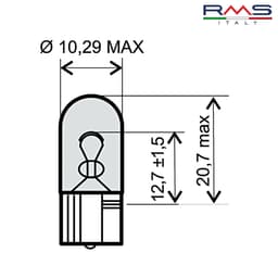 SIJALICA 12V5W T10 UBODNA 246510281 RMS ITALY
